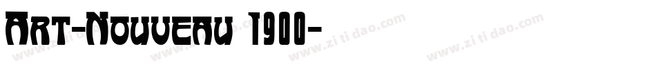 Art-Nouveau 1900字体转换